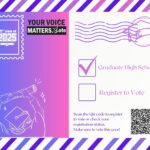 Blue Red Vintage Paper Postcard (Postcard (US))